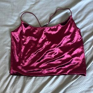 velvet crop top